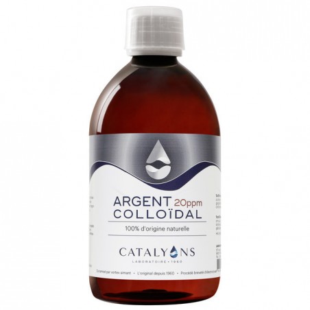 ARGENT COLLOÏDAL 20 ppm 500ml Catalyons