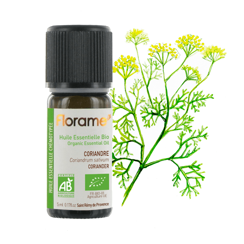 Huile essentielle de Coriandre bio - 5 ml Huile essentielle de Coriandre bio - 5 ml