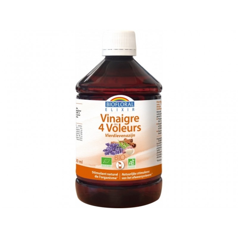 Vinaigre des 4 Voleurs Biofloral 500ml Vinaigre des 4 Voleurs Biofloral 500ml