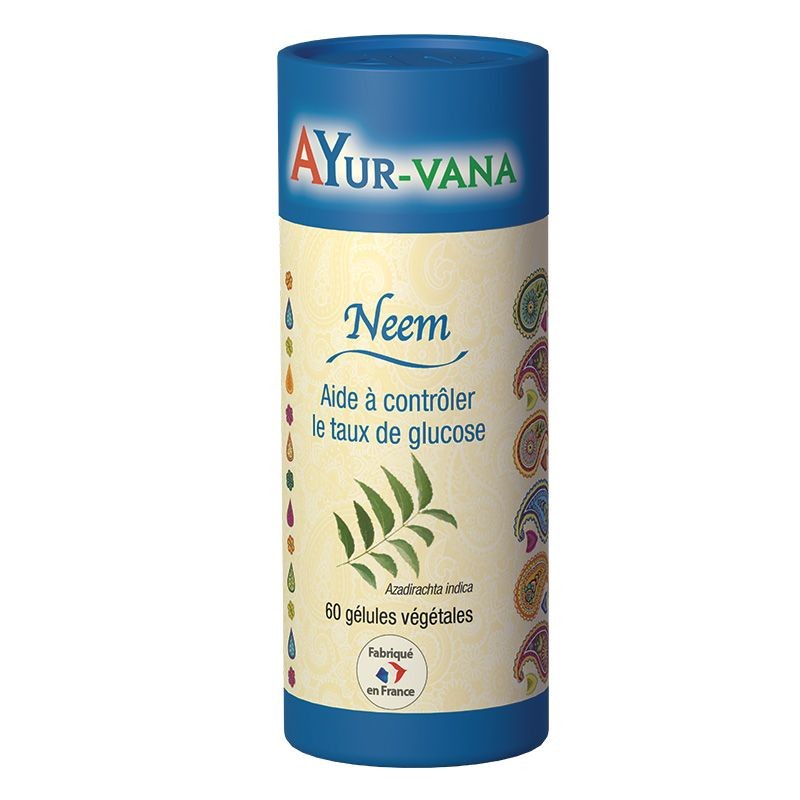NEEM Bio Azadirachta indica 90 gélules Ayurvana moins cher Sucre Glucose Diabète Glycémie Articulati NEEM Bio Azadirachta indica 90 gélules Ayurvana moins cher Sucre Glucose Diabète Glycémie Articulati