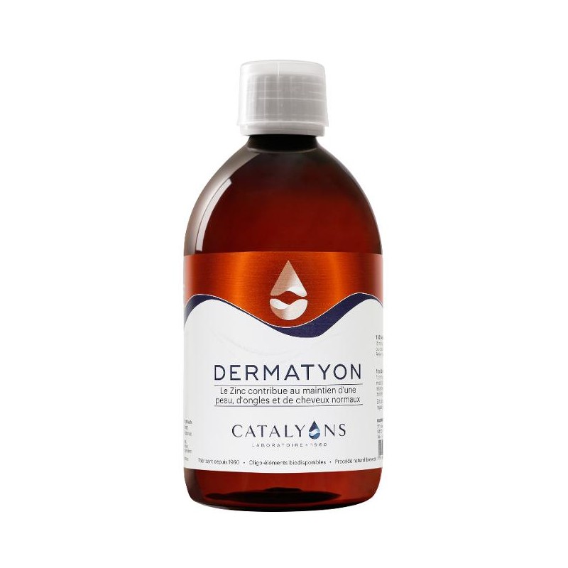 dermatyon 500ml cuivre et sélénium CATALYONS Peau cheveux ongles dermatyon 500ml cuivre et sélénium CATALYONS Peau cheveux ongles