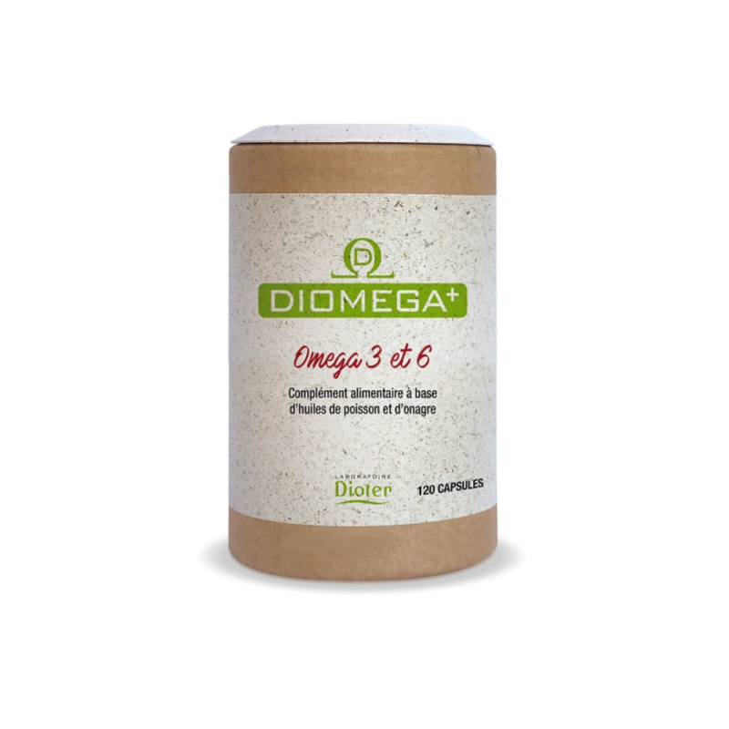 DIOMEGA 120C DIOTER OMega 3 et 6 Huile d'onagre Poisson Ménopause Femmes equilibre hormonal EPA DHA DIOMEGA 120C DIOTER OMega 3 et 6 Huile d'onagre Poisson Ménopause Femmes equilibre hormonal EPA DHA