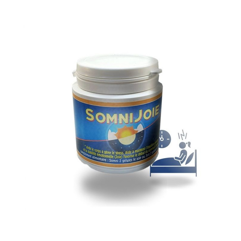SomniJoie : Réduit le stresse et augmente le sommeil profond - Somnijoie 120 gélules de 500 mg SomniJoie : Réduit le stresse et augmente le sommeil profond - Somnijoie 120 gélules de 500 mg