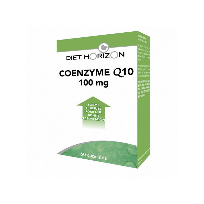 Co-enzyme Q10 dosée à 100 mg par capsule: Cœur, artères, manque d'énergie.