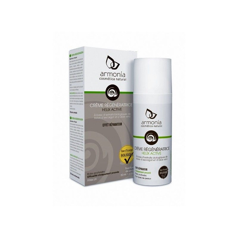 Crème régénératrice Armonia PROMO à base d’extrait concentré de mucus d’escargot et d’Aloe vera,