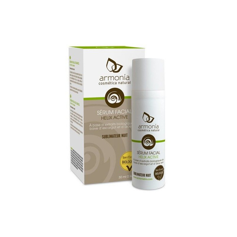Serum facial Armonia 30ml - Helix Active à base de bave d'escargot et d'aloe vera Serum facial Armonia 30ml - Helix Active à base de bave d'escargot et d'aloe vera