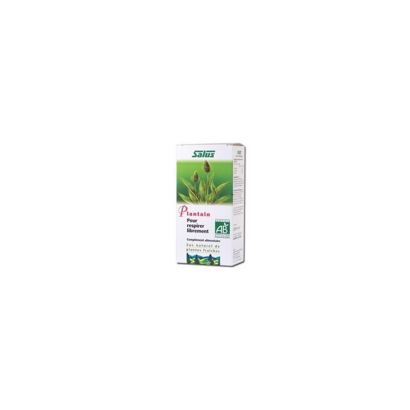 SUC DE PLANTAIN Bio SALUS pour la respiration SUC DE PLANTAIN Bio SALUS pour la respiration