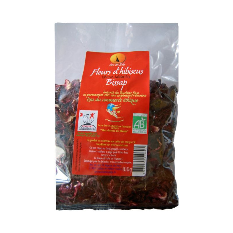 Fleurs d'hibiscus Bissap Bio burkina faso commerce équitable karkade infusion diuretique hypertensio Fleurs d'hibiscus Bissap Bio burkina faso commerce équitable karkade infusion diuretique hypertensio