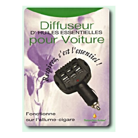 diffuseur d'huile essentielle pour voiture sain pratique natureSun'aroms  brancher sur allume cigare