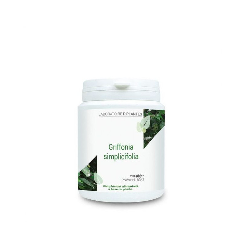 GRIFFONIA SIMPLICIFOLIA DPLANTES Gélules Harmonisant du sommeil et de l'humeur source de 5 HTP GRIFFONIA SIMPLICIFOLIA DPLANTES Gélules Harmonisant du sommeil et de l'humeur source de 5 HTP