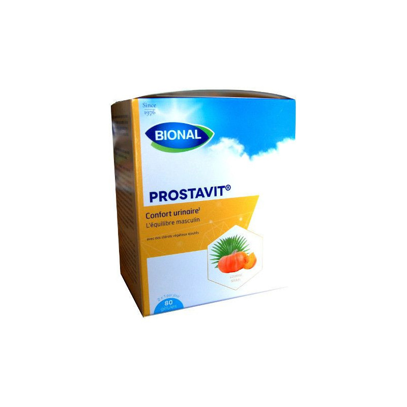 Prostavit 80 capsules - Equilibre au masculin - soutien le confort urinaire | Ombellenature.com Prostavit 80 capsules - Equilibre au masculin - soutien le confort urinaire | Ombellenature.com
