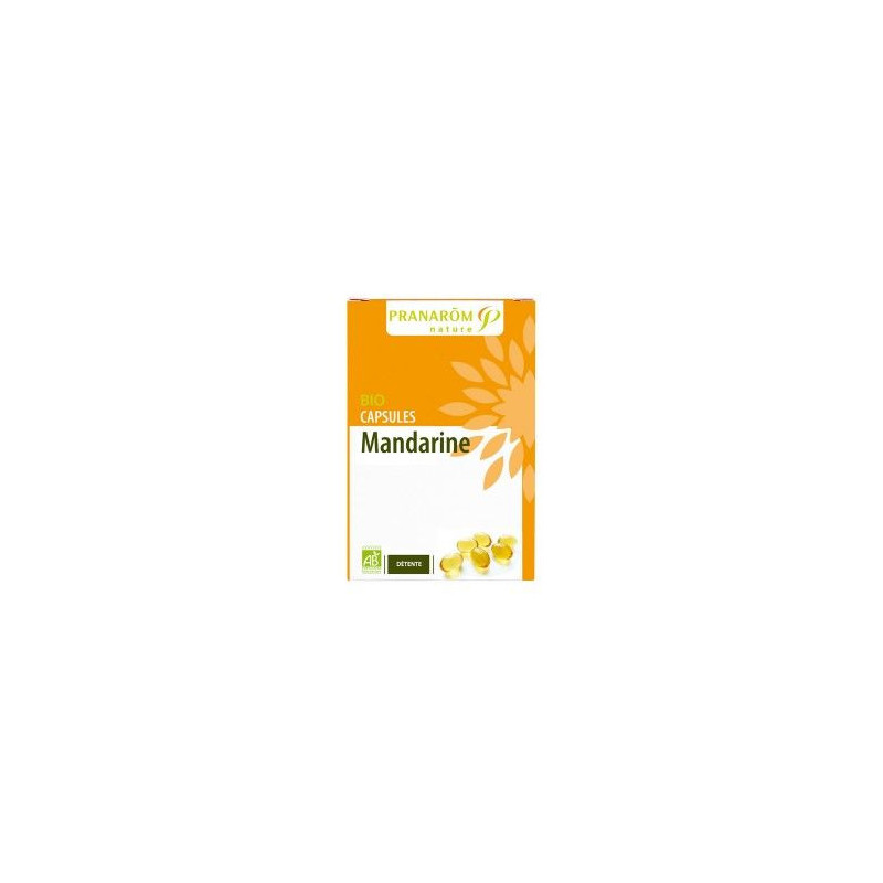 Capsules oléoaromatiques huile essentielle de Mandarine PRANAROM Stress /calme détente pratique Capsules oléoaromatiques huile essentielle de Mandarine PRANAROM Stress /calme détente pratique