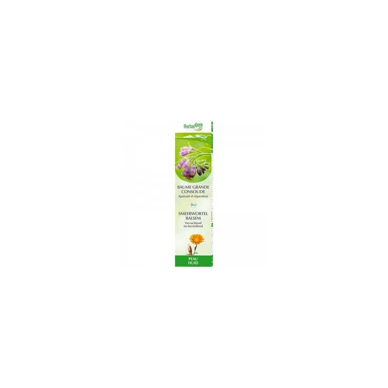 Baume à la consoude de l'herboriste Herbalgem Symphytum officinalis Arnica Millepertuis calendula Baume à la consoude de l'herboriste Herbalgem Symphytum officinalis Arnica Millepertuis calendula