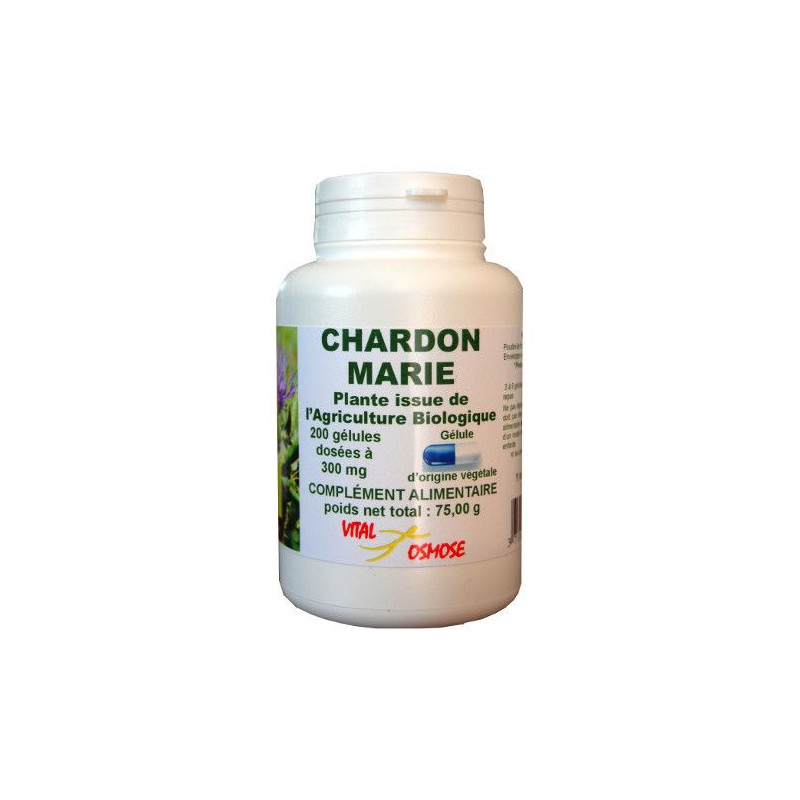 Chardon marie bio gélules végétales Foie et vésicule biliaire Chardon marie bio gélules végétales Foie et vésicule biliaire