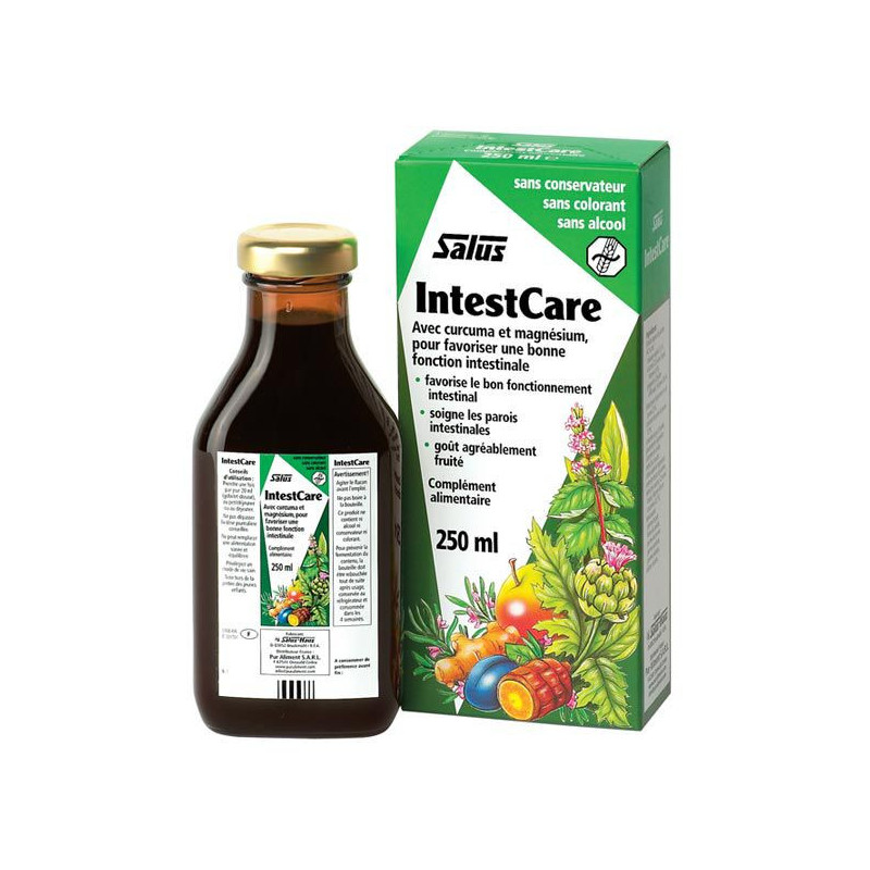 IntestCare de SALUS complément alimentaire pour la santé de vos intestins.Magnesium Curcuma pomme HE IntestCare de SALUS complément alimentaire pour la santé de vos intestins.Magnesium Curcuma pomme HE