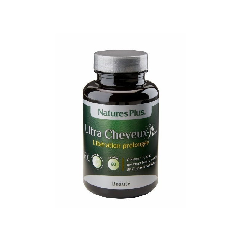 ULTRACHEVEUX Nature's plus Action prolongée cheveux devitalisés plantes perte de cheveux chute ULTRACHEVEUX Nature's plus Action prolongée cheveux devitalisés plantes perte de cheveux chute