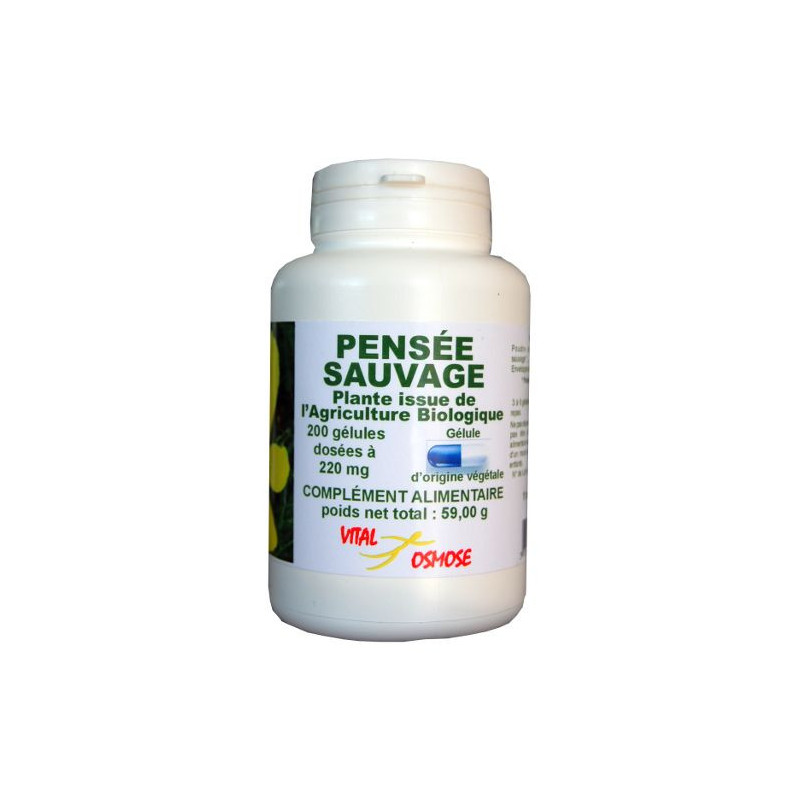 Pensee sauvage bio pour la beauté de la peau... Pensee sauvage bio pour la beauté de la peau...
