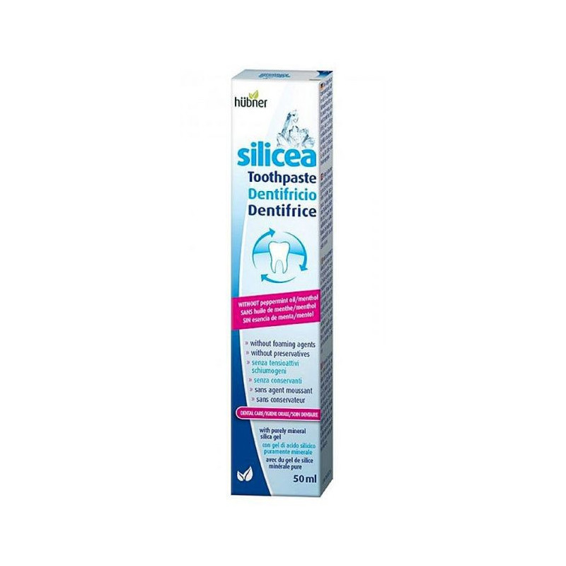 Silicea soin dentifrice Hübner sans menthe 50 ml acide silicique sel de mer gencives sensibles Silicea soin dentifrice Hübner sans menthe 50 ml acide silicique sel de mer gencives sensibles