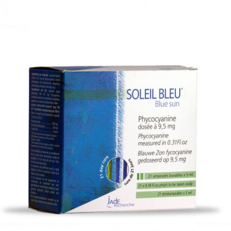 Phycocyanine SOLEIL BLEU  Jade  21 ampoules