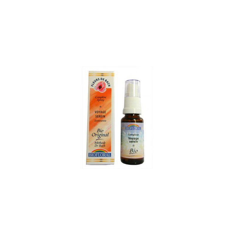 Spray biofloral Fleurs de Bach voyage serein Bio original Dr Bach clématite impatiens mimule Spray biofloral Fleurs de Bach voyage serein Bio original Dr Bach clématite impatiens mimule
