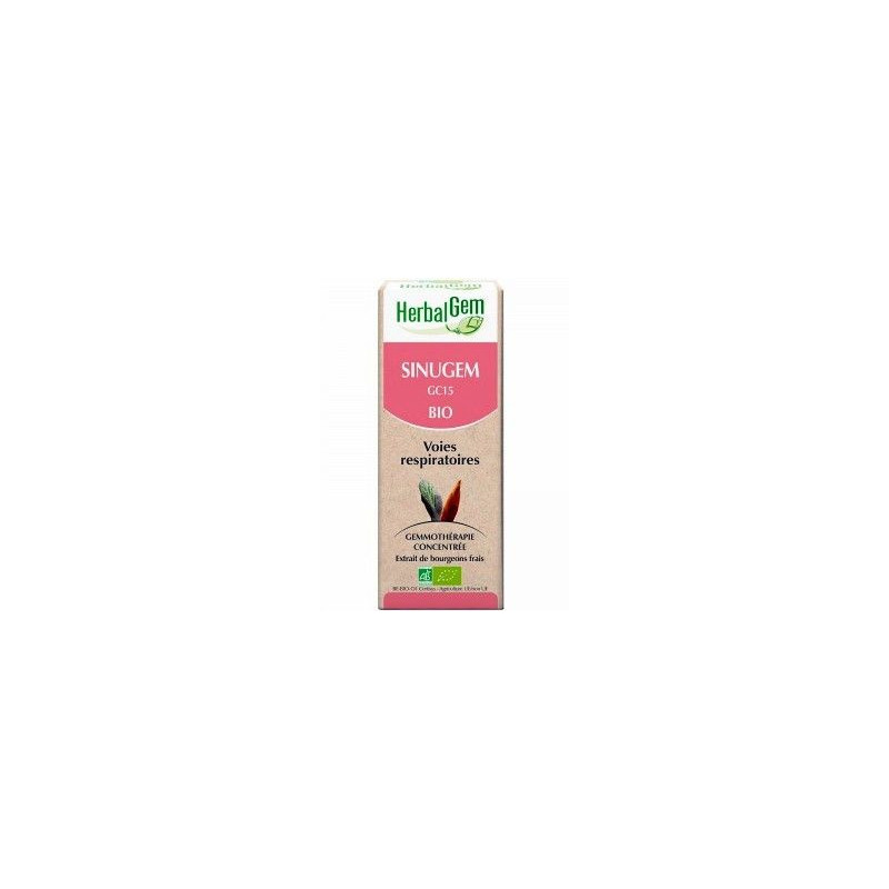 Sinugem gouttes Gemmo Bio Système respiratoire Plantes sinus Charme aulne Cassis Rosier sauvage Sinugem gouttes Gemmo Bio Système respiratoire Plantes sinus Charme aulne Cassis Rosier sauvage