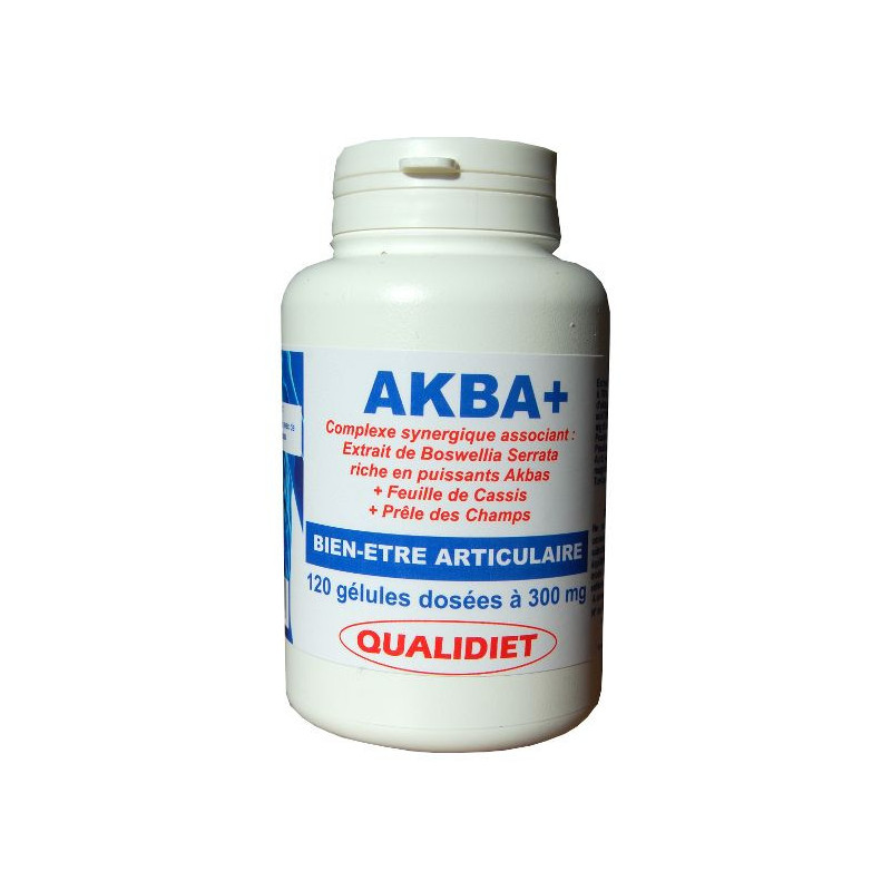AKBA+ Boswellia Serrata acide akba arthrose arthrite articulation genou douleurs lombaires dos