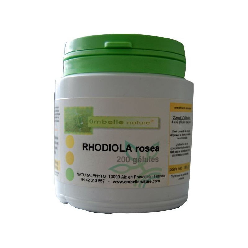 Rhodiola rosea Rhodiole plante adaptogène anti stress sommeil fatigue concentration stress surmenage
