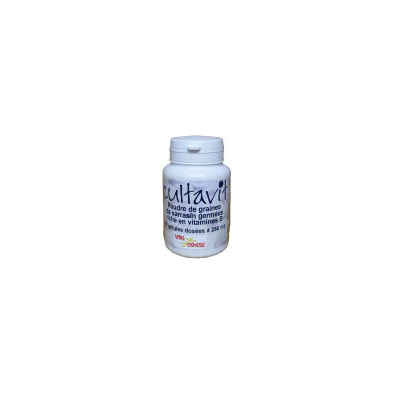 CULTAVIT 120 gélules Graines sarrasin germées vitamines B B1 B2 B3 B6 B5 STRESS DEFENSES QUALIDIET CULTAVIT 120 gélules Graines sarrasin germées vitamines B B1 B2 B3 B6 B5 STRESS DEFENSES QUALIDIET