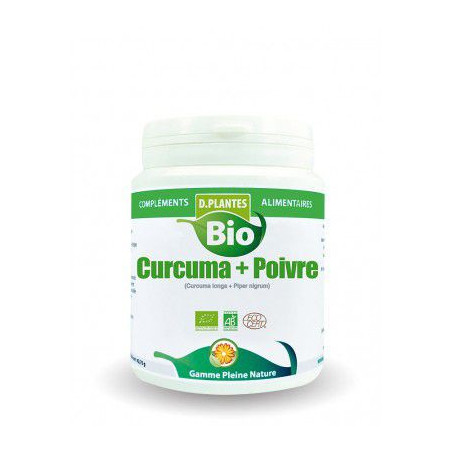Curcuma + Poivre Bio - 200 gélules végétales