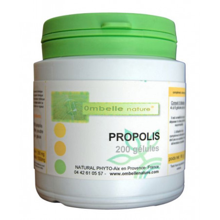 Propolis purifiée - 200 gélules végétales