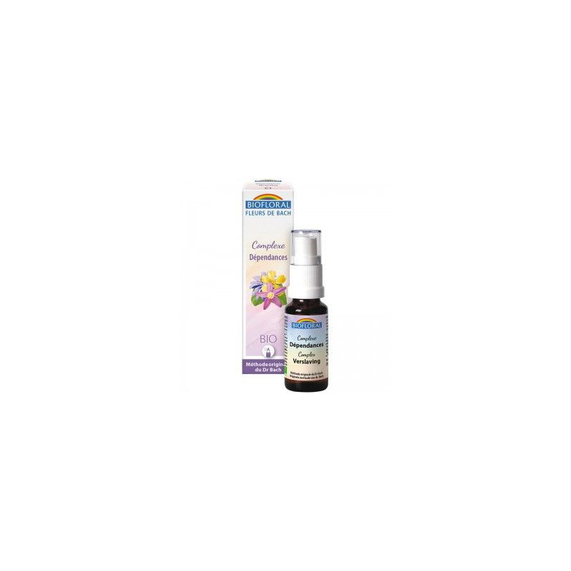 Fleurs de Bach Dépendances Spray Bio 20 ml Sevrage tabac drogues mauvaises habitudes chestnut agrimo Fleurs de Bach Dépendances Spray Bio 20 ml Sevrage tabac drogues mauvaises habitudes chestnut agrimo