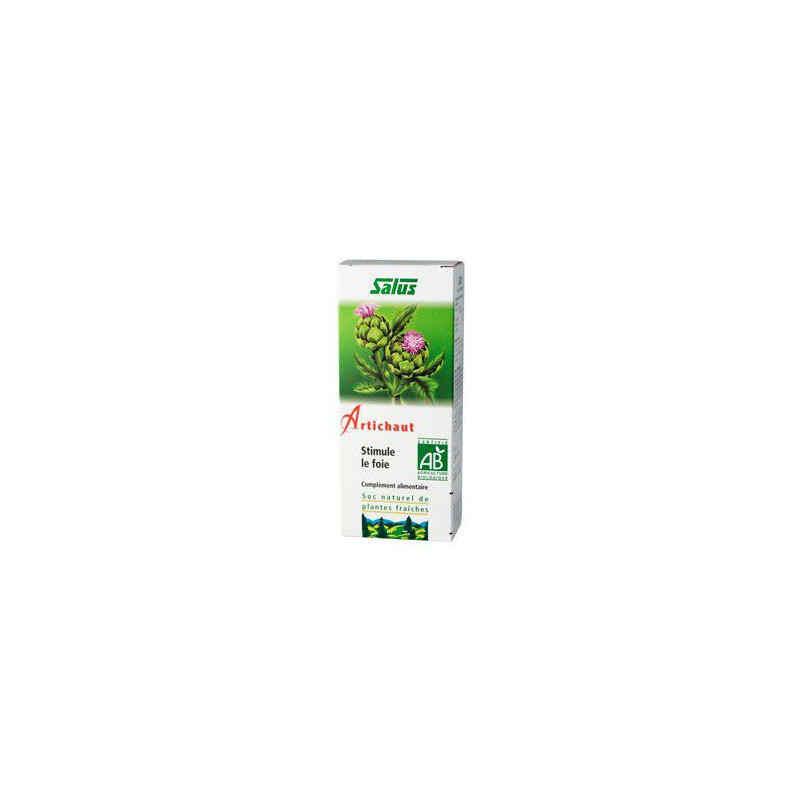 Jus d'artichaut bio 200 ml suc de plante fraiche stimule le foie et la vésicule biliaire SALUS Jus d'artichaut bio 200 ml suc de plante fraiche stimule le foie et la vésicule biliaire SALUS