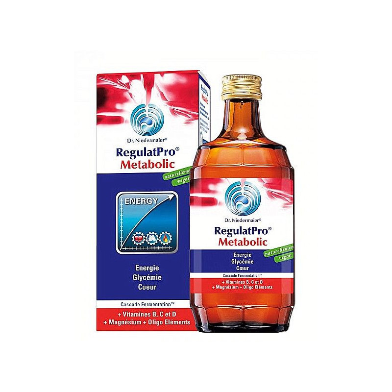 REGULAT PRO METABOLIC Vegan Dr NIEDERMAIER Energie Glycémie Coeur Cascade fermentation 350 ml REGULAT PRO METABOLIC Vegan Dr NIEDERMAIER Energie Glycémie Coeur Cascade fermentation 350 ml
