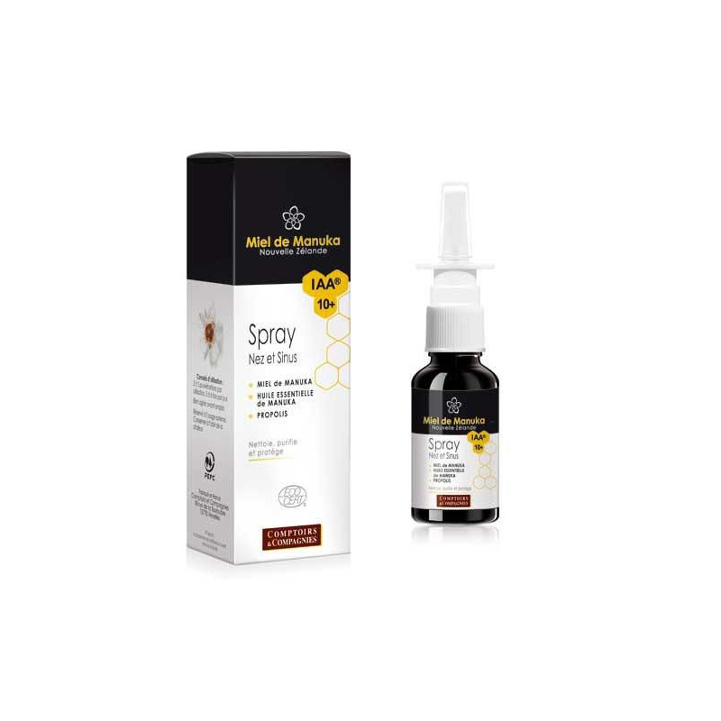 Spray nez et sinus Bio au miel de Manuka Spray nez et sinus Bio au miel de Manuka