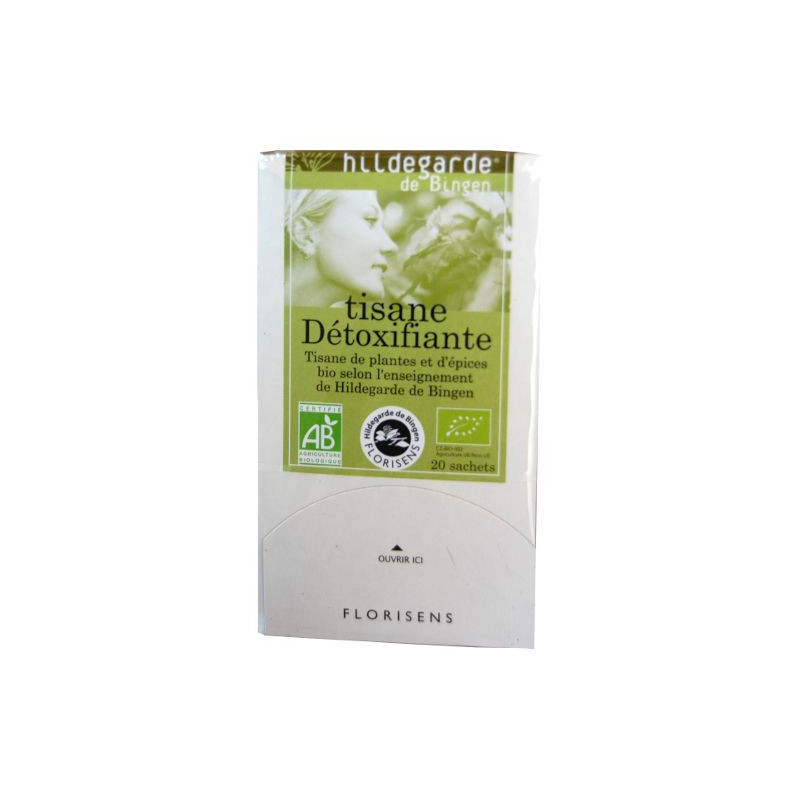 Tisane Bio Drainante detoxifiante Hildegarde de Bingen 20 sachets Florisens Digestion élimination de Tisane Bio Drainante detoxifiante Hildegarde de Bingen 20 sachets Florisens Digestion élimination de