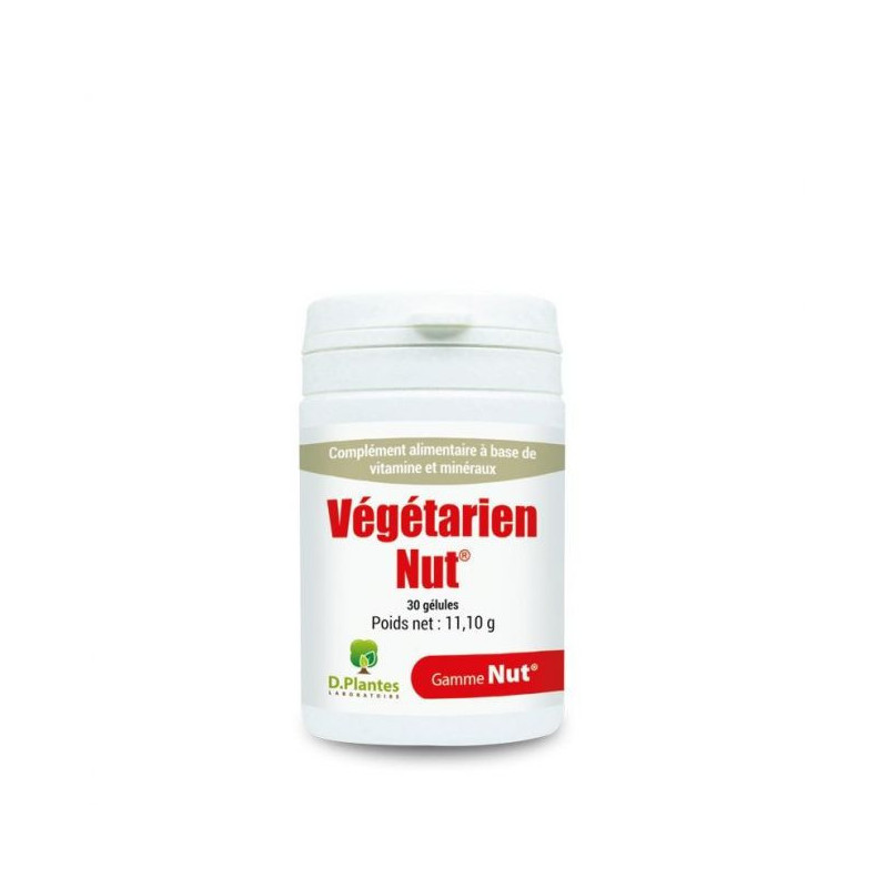 VEGETARIEN NUT 30 gélules Dplantes complément alimentaire Vitamine B12 Zinc fer VEGETARIEN NUT 30 gélules Dplantes complément alimentaire Vitamine B12 Zinc fer