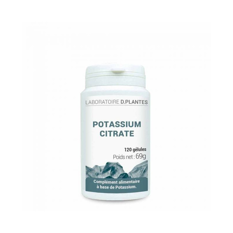 Potassium citrate 120 gélules Dplantes minéral équilibre avec le sodium hypertension artérielle nerf Potassium citrate 120 gélules Dplantes minéral équilibre avec le sodium hypertension artérielle nerf