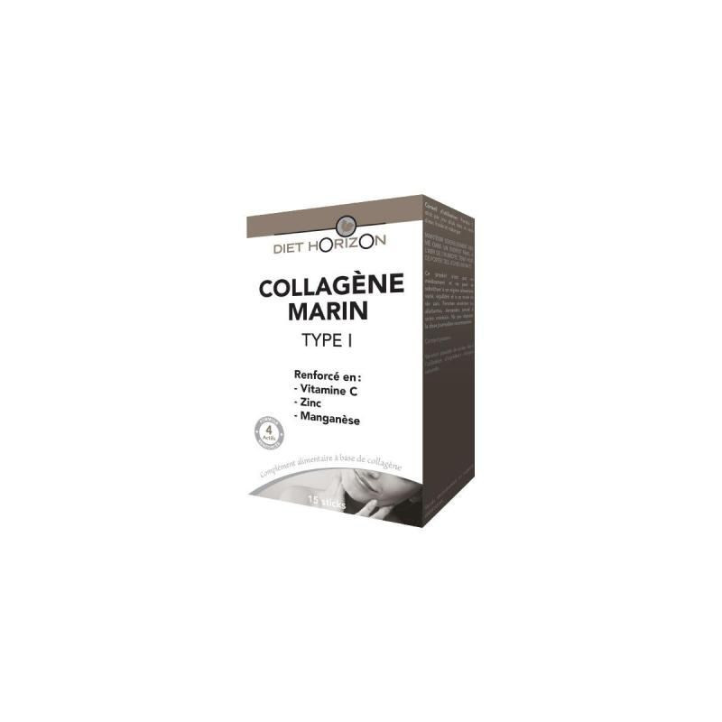 COLLAGENE Marin 3500 mg 15 Sticks Diet Horizon Vitamine C Zinc Manganèse Diet Horizon antiride beaut COLLAGENE Marin 3500 mg 15 Sticks Diet Horizon Vitamine C Zinc Manganèse Diet Horizon antiride beaut