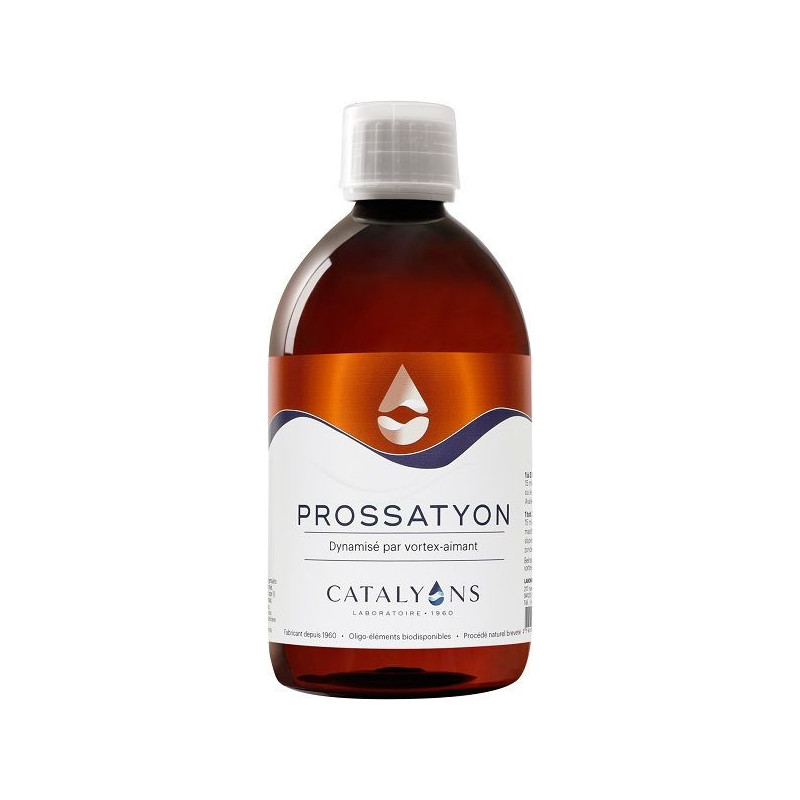 PROSSATYON 500 ml Catalyons Oligo éléments pour la Prostate cuivre zinc bore silicium Manganèse PROSSATYON 500 ml Catalyons Oligo éléments pour la Prostate cuivre zinc bore silicium Manganèse