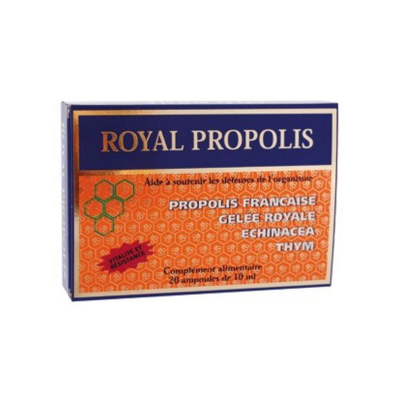 ROYAL PROPOLIS Nutrition Concept 20 Ampoules Vitalité Immunité Fatigue Gelée royale thym echinacée