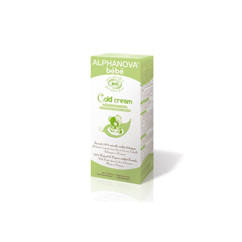Cold Cream bébé Alphanova Bio 50 ml Peaux sèches fragiles naturel sècheresse cutanée dartres cire ab Cold Cream bébé Alphanova Bio 50 ml Peaux sèches fragiles naturel sècheresse cutanée dartres cire ab