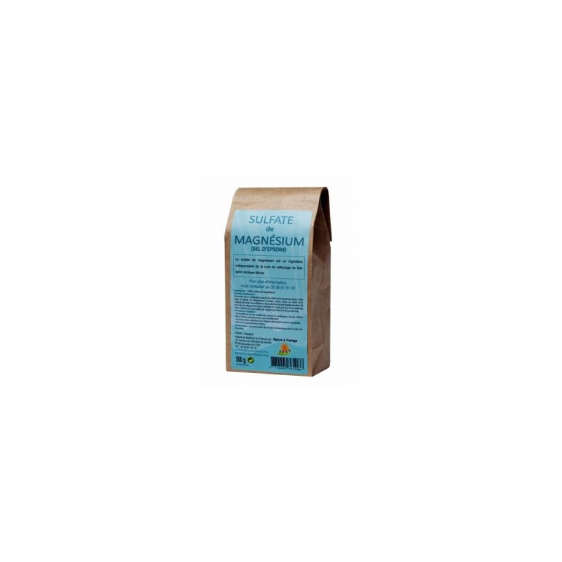 Sulfate de magnésium Sel d'Epsom 500 g Nature & partage Ingrédient nettoyage du foie Andreas Moritz Sulfate de magnésium Sel d'Epsom 500 g Nature & partage Ingrédient nettoyage du foie Andreas Moritz
