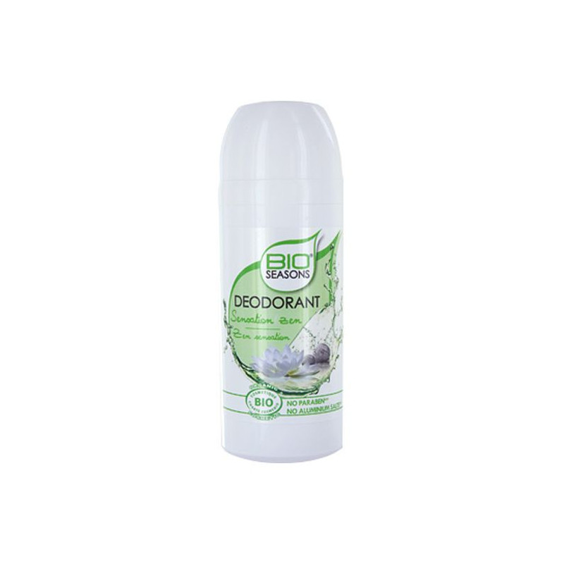 Deodorant Bio sensation Zen Bioseasons 75 ml Sans paraben sans aluminium Huiles essentielles Bambou 