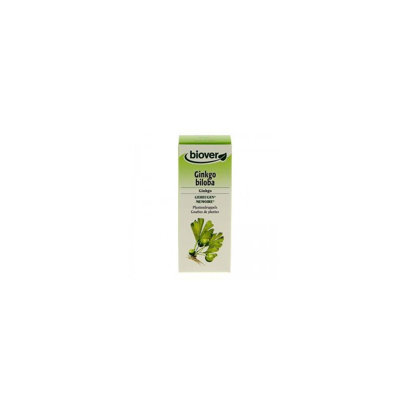 GINKGO BILOBA Teinture mère Biover 50 ml Mémoire Concentration Cognition Maladie de raynaud vitiligo GINKGO BILOBA Teinture mère Biover 50 ml Mémoire Concentration Cognition Maladie de raynaud vitiligo