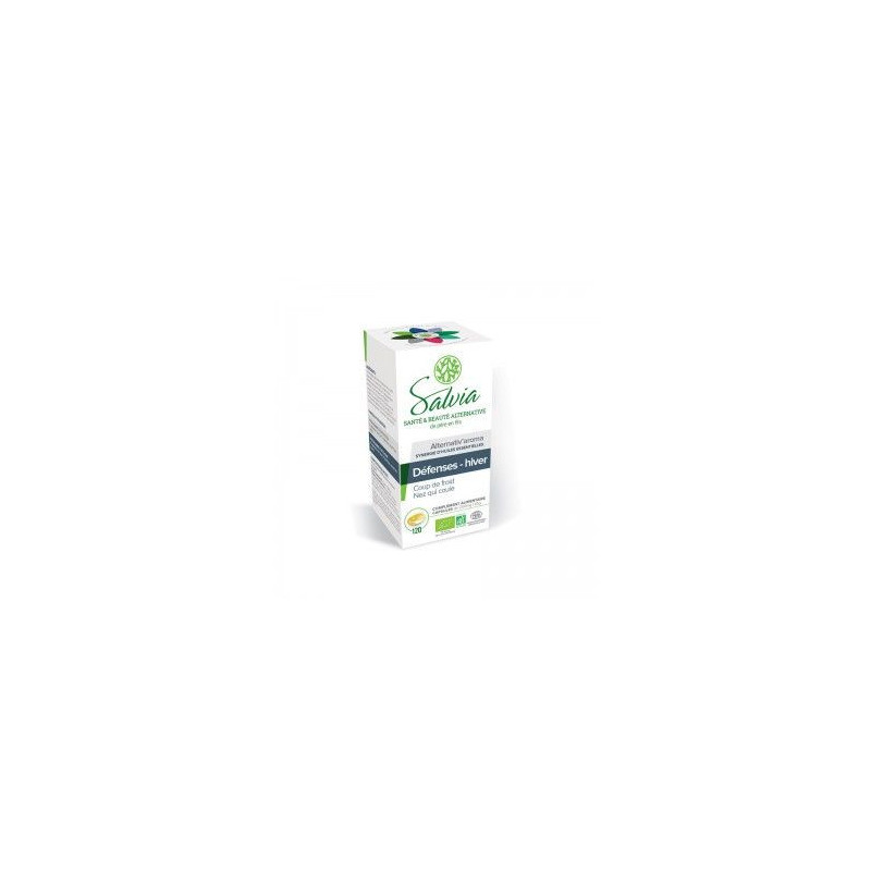 Alternativ'aroma bio 120 capsules salvia Hiver défense coup de froid rhinite immun maladie de LYMES Alternativ'aroma bio 120 capsules salvia Hiver défense coup de froid rhinite immun maladie de LYMES