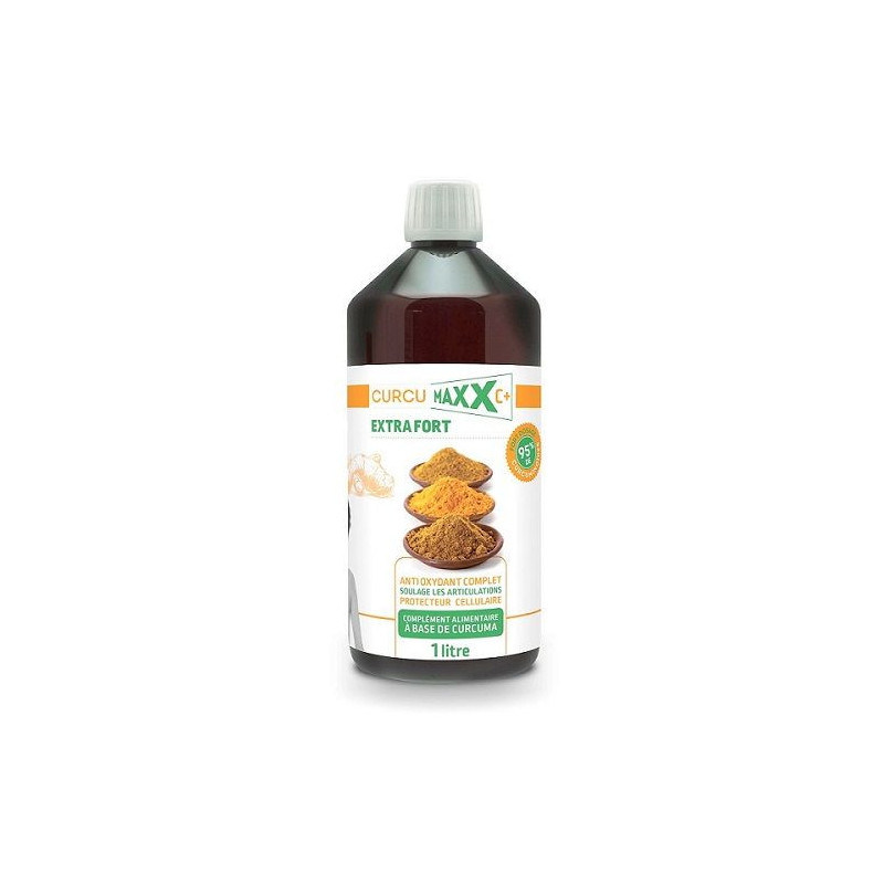 Curcumaxx extra fort 750 ml 980 mg de curcuma par jour enrichi au poivre noir Curcumaxx extra fort 750 ml 980 mg de curcuma par jour enrichi au poivre noir