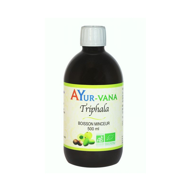 TRIPHALA Ayurvana jus 500 ml Aide Minceur Amalaki, Bibhitaki et Haritaki detox intestin cure mincir