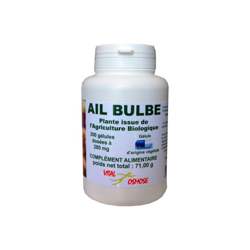 Ail bio 200 gélules Regule la tension gélules bio allium sativum ail des ours ursitum Ail bio 200 gélules Regule la tension gélules bio allium sativum ail des ours ursitum