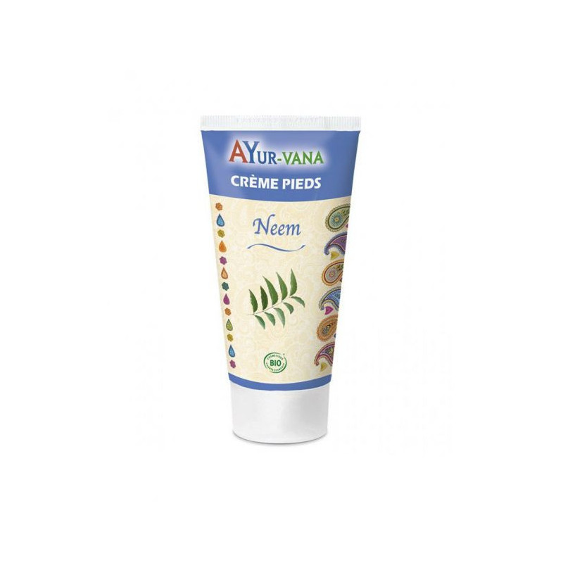 Crème pieds NEEM AYUR-Vana Pieds secs abimés oignons douleurs peau épaisse douleurs infection sueur Crème pieds NEEM AYUR-Vana Pieds secs abimés oignons douleurs peau épaisse douleurs infection sueur