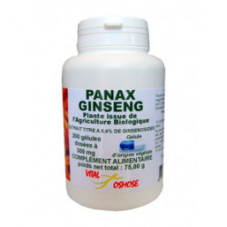 Panax Ginseng rouge bio -  200 gélules